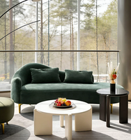 Canapé Chesterfield de luxe, chaise longue inclinable en tissu, haut de gamme, pour hôtel, villa, salon, chambre, canapé individuel