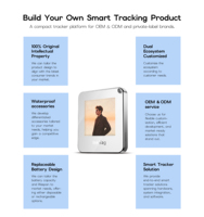 Traceur intelligent en silicone E-Ink pour clés, compatible Google Find My, étanche, avec batterie rechargeable, pour la localisation des objets.