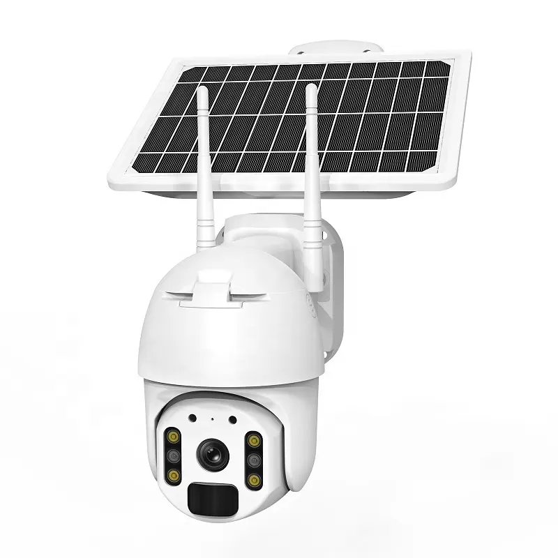 Waterproof Full Color Day Night Vision 1080P HD 360 Degree PTZ CCTV Outdoor Wireless Solar Power Security IP Camera