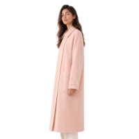 Manteau long réversible en polaire et laine pour femme Boying, style alpaga, nouvelle collection hiver, mode, vente en gros OEM ODM