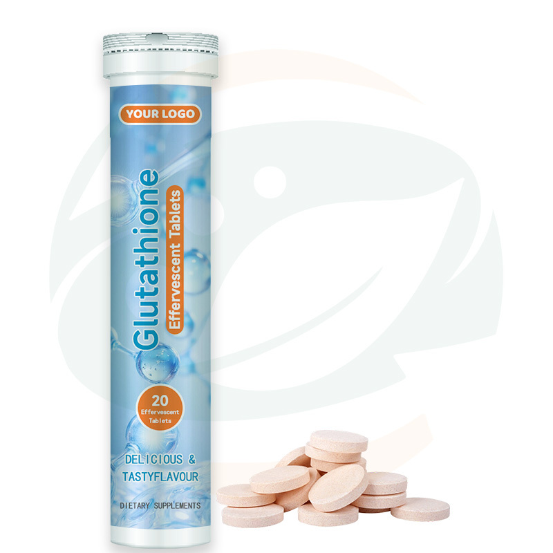 China-Herb OEM Wholesale Glutathione Effervescent Tablets Skin Care Supplement Collagen Glutathione Effervescent Tablets