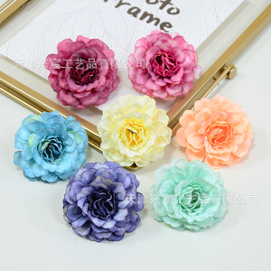 Flores Artificiales de Rosa y Peonía Dongchen Crafts, Poliéster 1.5G, Decoración para Bodas, Arreglos de Mesa, Manualidades, Accesorios para el Cabello - Product Image 3