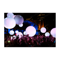 Meilleur ballon de foule de fête gonflable en PVC, grand ballon boule LED pour la décoration de scène