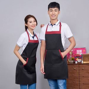 Tablier de travail professionnel pour femmes, résistant, 360g, motif personnalisé, imperméable à l'huile et à l'eau, pour cuisine et jardin, tissu tissé résistant aux taches - Product Image 1