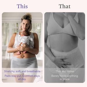 Pakaian dalam sekali pakai, pakaian dalam Postpartum dengan lapisan yang dapat meregang tidak mengilap untuk pemulihan bedah kehamilan