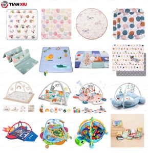 Nouveautés : Grand <span class=keywords><strong>tapis</strong></span> de sol <span class=keywords><strong>r</strong></span>éversible pour bébé 77"x58", pliable, léger, <span class=keywords><strong>tapis</strong></span> de jeu pour tout-petit, portable, rangement facile, <span class=keywords><strong>tapis</strong></span> de chambre d'enfant - Product Image 4