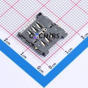SIM20120-6P711-H18 SIM Card Connector SMD Connector Self-Return Type Micro SIM Card Card Holder 1.4mm - Product Image 2