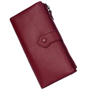 <span class=keywords><strong>Portafoglio</strong></span> da <span class=keywords><strong>Donna</strong></span> Lungo in Vera <span class=keywords><strong>Pelle</strong></span> con Blocco RFID, Fatto a Mano, di Design, con Chiusura a Gancio - Vendita all'Ingrosso - Product Image 1
