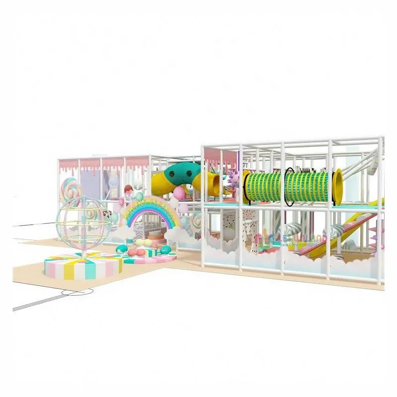 Candy theme indoor soft play structure toddler plastic outdoor play structure