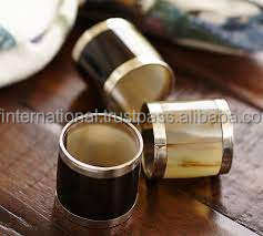 Pulseras naturales de cuerno de búfalo, joyería hecha a mano con forma redonda - Product Image 2