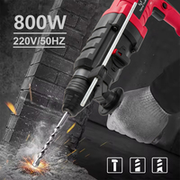 Tiptop Heavy Duty 900W Perceuses à percussion Puissance électrique Perceuses à percussion Perceuse à percussion sans fil Sds Plus Max 220V 110V