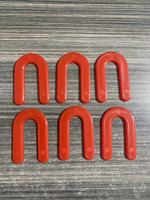 Entretoises de sol en céramique multicolores en forme de U de 1/4-6,0 mm, cales de sécurité en plastique en forme de fer à cheval multicolores