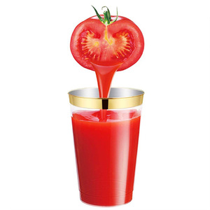 Gobelets jetables en plastique BST Clear 12 oz, élégants, avec bordure dorée, pour mariage, fêtes de Noël et de Thanksgiving - Product Image 4