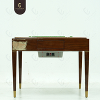 Table à fonctions multiples à domicile classique très brillante avec table de jeu de Mahjong US carrée automatique