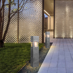 Luces solares LED para césped, impermeables, para exteriores, jardín, camino, patio, paisaje, decorativas, estilo columna de piedra - Product Image 3
