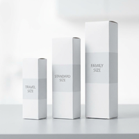 Boîte à dentifrice personnalisée, emballage plat et présentoir assemblé, carton pliable découpé avec précision pour un stockage efficace, vente en gros