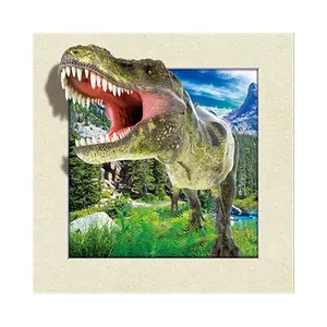 Imagen Lenticular 5D de 40x40cm, póster con imagen de Animal, imágenes de animales en 3D