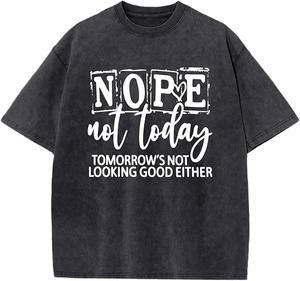 T-shirts en coton 100% délavé à l'acide, personnalisables avec logo, poids lourd 300 g/m², coupe oversize, style streetwear vintage, vente en gros - Product Image 1