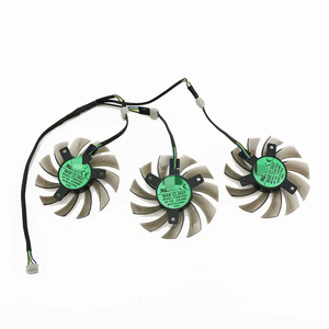 Ventilateurs de refroidissement 75 mm T128010SM PLD08010S12H 2 broches 3 broches pour cartes graphiques Gigabyte AMD Radeon <span class=keywords><strong>R9</strong></span> <span class=keywords><strong>270X</strong></span> 280X 290X WINDFORCE 3X - Product Image 6