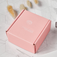 kundenspezifisches drucklogo rosa versandtasche versand wellpappe-faltschachtel für kleidung & schuhe verpackung