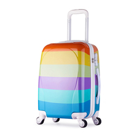 Ensemble de valises de voyage classiques à coque rigide en ABS+PC, personnalisables avec impression OEM, impression par transfert thermique