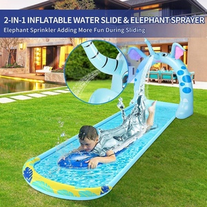 Slip and <b>Slide</b> Lawn Water Toy with Sprinkler, 16ft Water <b>Slide</b> for Kids' Backyard, Spraying Inflatable Water <b>Slide</b> Backyard for - Product Image 3