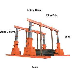 Grue à portique hydraulique montée sur rails avec moteur capacité de levage de 45/70 tonnes à télécommande pour la petite manipulation de l'espace - Product Image 1