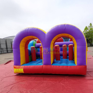 Structure gonflable d'extérieur pour enfants avec toboggan et parcours d'obstacles gonflable pour adultes - Product Image 6