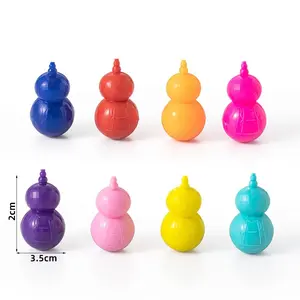 Nueva Cápsula de Huevo de Chocolate Promocional Barato Vaso de calabaza de plástico Mini juguetes para niños