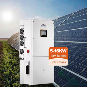 ระบบไฮบริดพลังงานแสงอาทิตย์แบบแยกเฟส 8KW~16KW สำหรับที่อยู่อาศัย แรงดันไฟฟ้าต่ำ 120/240V ทำงานแบบขนานกันได้ มาตรฐานกันน้ำ IP65 รุ่น R10KLNA MEGAREVO R12 - Product Image 1