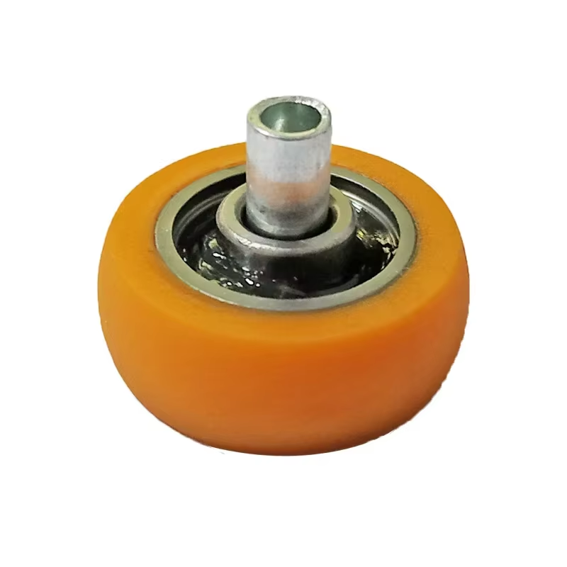 YCZCO Best Sale 624 Sliding Roller Soft Rubber Wheel with Rivets