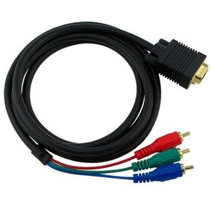 Красная, белая, желтая штепсельная вилка Hd15 15 Pin Vga к S-Video 3 Rca аудио Av конвертер стерео кабель адаптер для Hdtv ПК Dvd монитора - Product Image 3