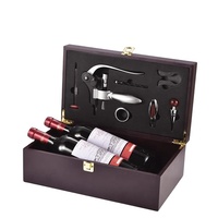 Ouvre-bouteille double en bois, tire-bouchon de luxe, ensemble de bar écologique fait main, coffret cadeau de cuisine