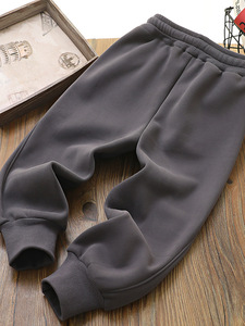 <span class=keywords><strong>Pantaloni</strong></span> Sportivi Invernali per Bambini con Fodera in Pile e Vita Elastica in Tessuto Lavorato a Maglia - Product Image 4