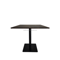Meilleures ventes 2023 - Table à manger carrée en bois grainé 80x80cm pour salle à manger, salon, bar, restaurant de restauration rapide