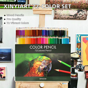 Juego de Lápices de Colores Profesionales de Madera, 12, 18, 24, <span class=keywords><strong>36</strong></span>, 48, 72 Colores para Dibujar, Artistas, Venta al por Mayor, OEM - Product Image 3