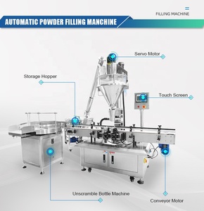 Automatic Auger Filler <strong>Spices</strong> Chili Coffee Milk Powder Jar <strong>Bottle</strong> Powder <strong>Filling</strong> <strong>Capping</strong> <strong>Machine</strong> - Product Image 3