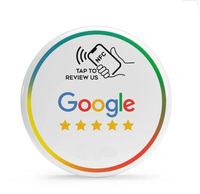Puce NFC google review autocollants code qr menu NFC signe sans contact médias sociaux nfc google review plate