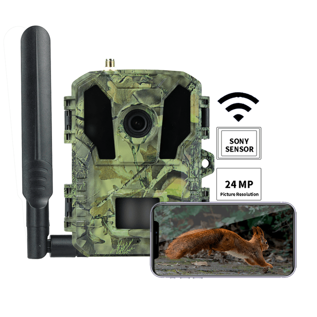 48MP 4G LTE WiFi Solar Waterproof Mini Trail Camera with 1080p 32-49ft Night Vision and Tree Mount