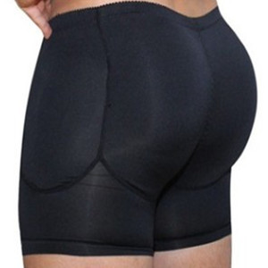 Shorts sculptants pour hommes avec design rehausseur de fesses, Noir, Tailles S, M, L, XL, XXL, 4XL, 5XL, 6XL, Adulte, Couleur unie, Taille basse - Product Image 1
