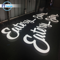 Letras de Canal Acrílicas LED 3D Personalizadas, Letrero de Plástico Blanco Opal Impermeable para Negocios, Tiendas y Restaurantes