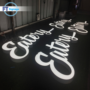 Letras <span class=keywords><strong>de</strong></span> Canal Acrílicas LED 3D Personalizadas, Letrero <span class=keywords><strong>de</strong></span> Plástico Blanco Opal Impermeable para Negocios, Tiendas y Restaurantes - Product Image 3