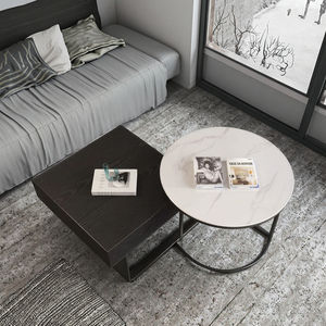 Vente directe d'usine Tables basses extensibles en acier inoxydable Tiroirs en bois Design moderne pour <span class=keywords><strong>salon</strong></span> Chambre à coucher Meubles - Product Image 2