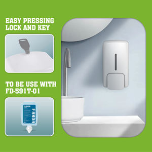 Dispensador de Jabón Manual de Pared FANDA, Fabricado en Taiwán, Ecológico, de 1000 ml, con Recarga de Cartucho, para Baños Públicos - Product Image 4