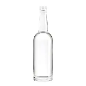 Quente estampagem 500ml vazio vodka garrafa de vidro preço