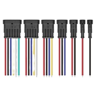 Conector impermeable automotriz AMP, arnés de conector 1P-2P-6P, serie 1,5, cable impermeable, arnés de cables personalizado