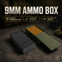 Boîte de rangement pour munitions de 9 mm ; Capacité de 78 coups ; Conception à tiroir ; Organisateur de balles de bureau ; Équipement portable pour stand de tir