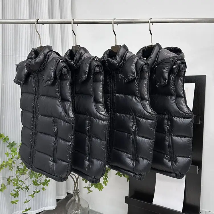 Winter Outdoor Clothing Streetwear High-quality Cold Proof Warm Zipper Comfortable Men's Vests and Sleeveless Jackets