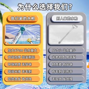 Pistola de agua para niños, de gran capacidad, con bomba de succión, para peleas de agua, juguete de plástico para niños - Product Image 4