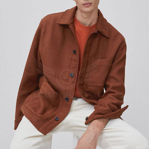 Veste en laine de haute qualité Logo personnalisé Veste en laine Vêtements à la mode Veste en laine pour hommes - Product Image 4